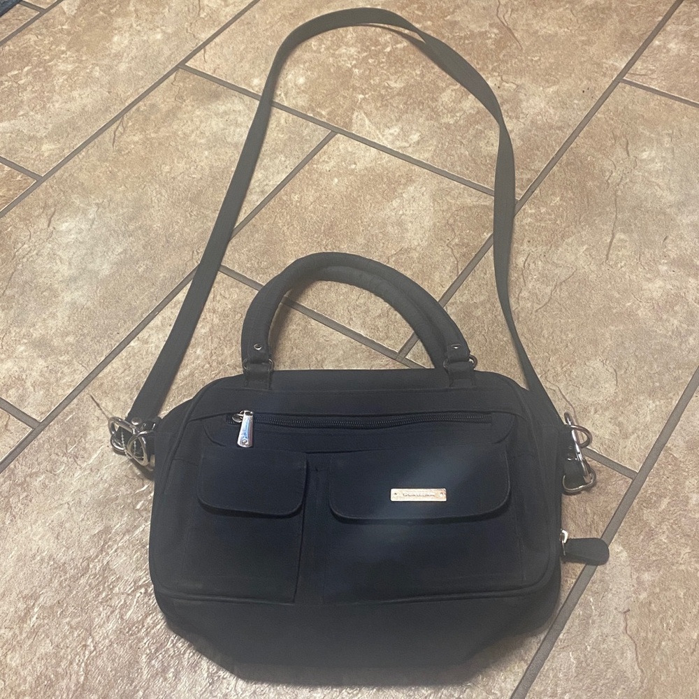 Black Crossbody Bag Utility Shopping Practical Purse Shoulder Bag